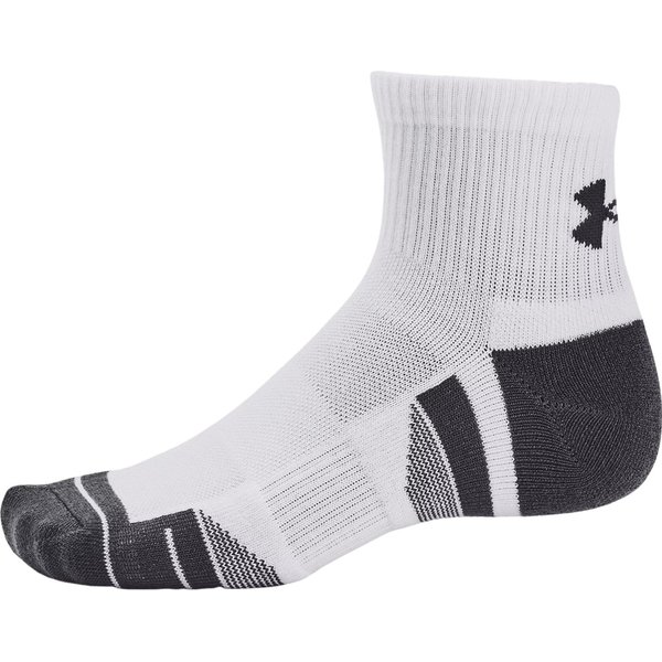 Skarpety Performance Tech Qtr 3 pary Under Armour - White/Jet Gray
