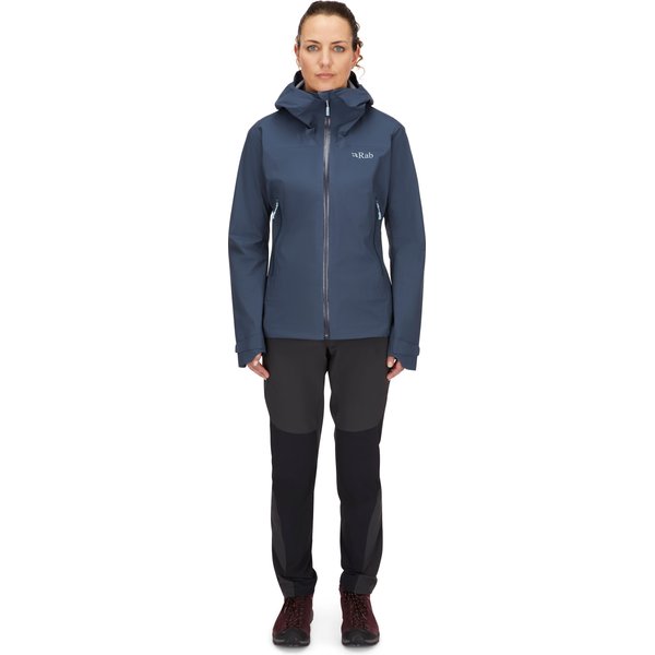 Kurtka damska Downpour Light Rab - Tempest Blue