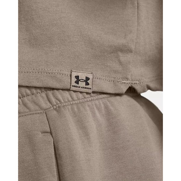 Koszulka damska Campus Boxy Crop Under Armour - brązowa