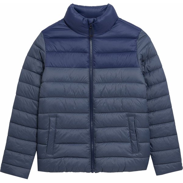 Kurtka puchowa chłopięca 4FJSS23TDJAM077 4F - denim