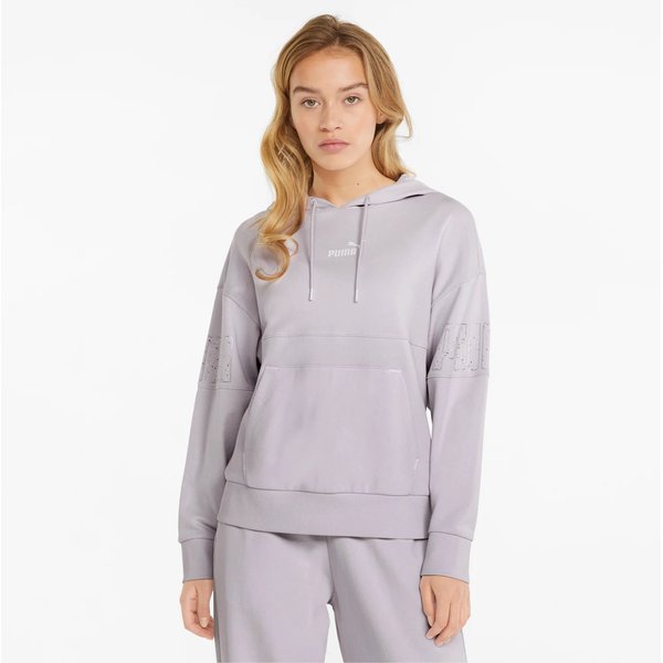 Bluza damska Power Colorblock Stardust Puma - jasnoróżowa