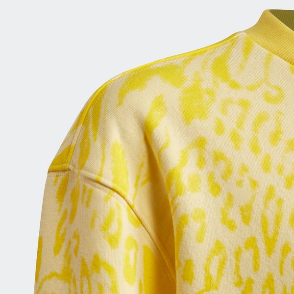 Bluza juniorska Future Icons Hybrid Animal Print Adidas - yellow