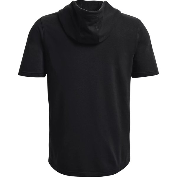 Koszulka męska Rival Terry Short Sleeve Hoodie Under Armour - czarna