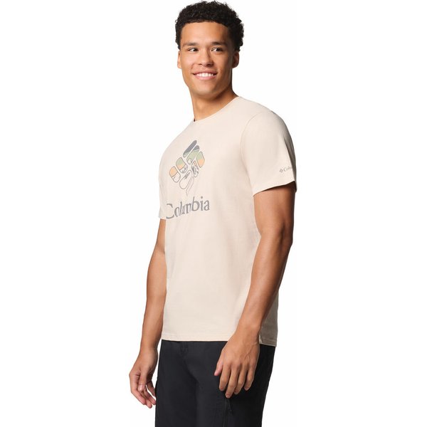 Koszulka męska Rapid Ridge Graphic Tee Columbia - Dark Stone, Heavenly Stacked Gem