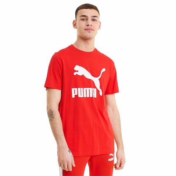Koszulka męska Classics Logo Tee Puma - czerwona