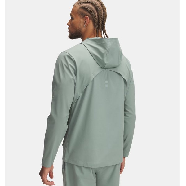 Kurtka męska Outrun The Storm Design Under Armour - Silica Green / High Vis Yellow