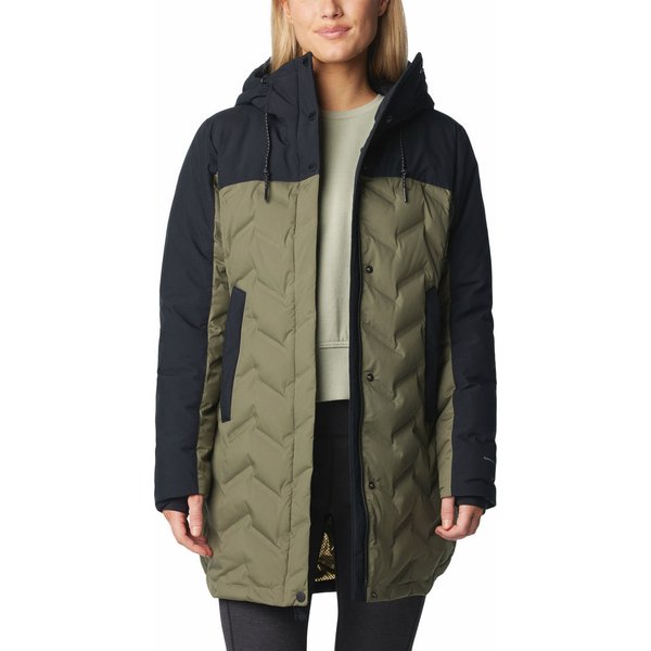 Płaszcz puchowy damski Mountain Croo III Mid Down Columbia - stone green, black