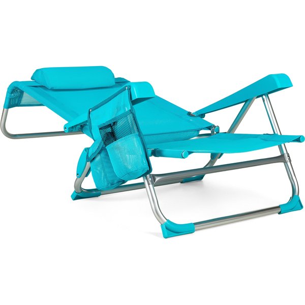 Krzesło plażowe z funkcją leżaka Sun Flex 2w1 Outtec - turkusowe