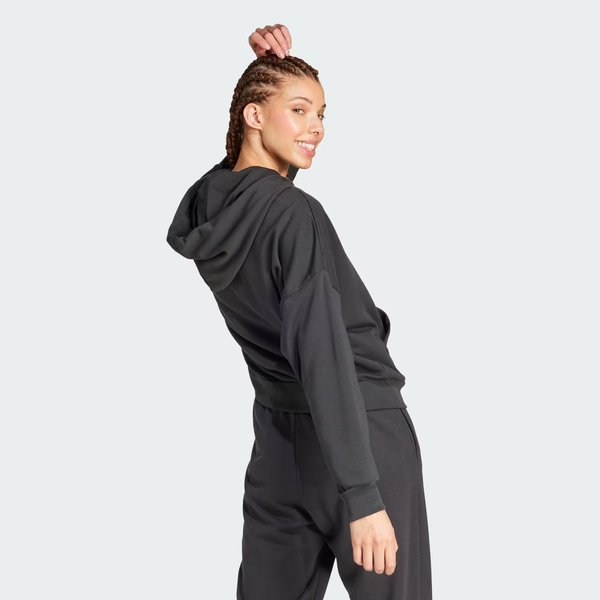 Bluza damska Essentials Big Loog French Terry Loose Adidas - black/white