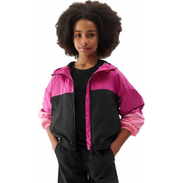 Kurtka dziewczęca 4FJWSS24TJACF128 4F - ciemny róż