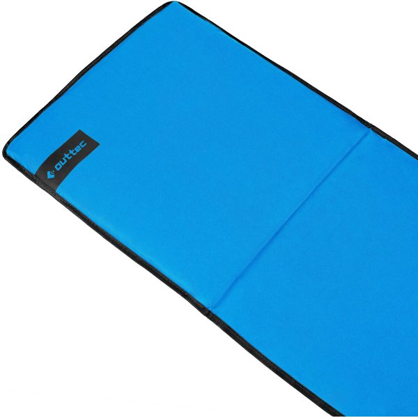 Mata, leżak plażowy z oparciem, składany Outtec - niebieska