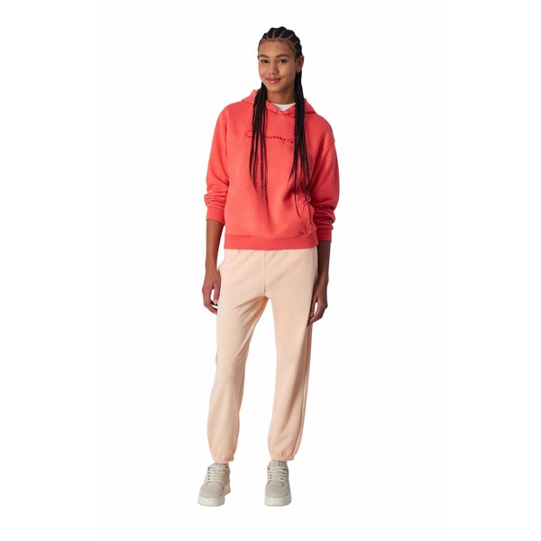 Bluza damska Tonal Logo Relaxed Fit Lightweight Hoodie Champion - peach