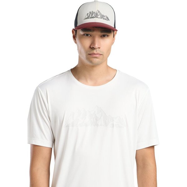 Czapka z daszkiem Brand Jack Wolfskin - Mountain cotton white