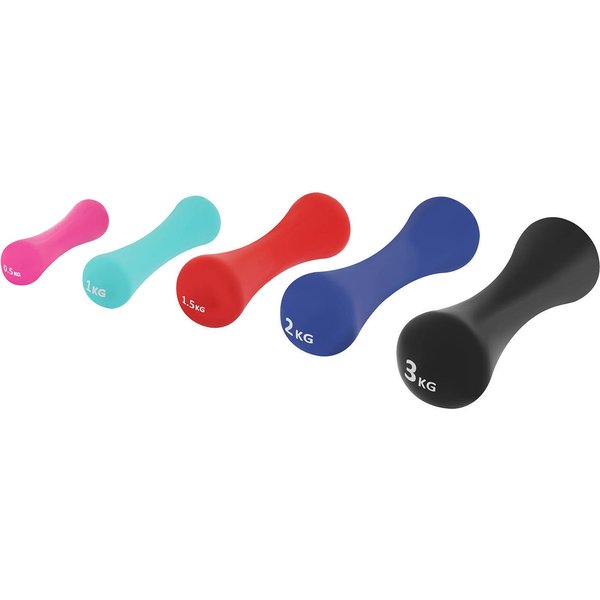 Zestaw hantli żeliwnych 8-shape 2x1kg 4Fizjo