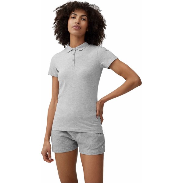 Koszulka polo damska 4FSS23TTSHF586 4F - szara