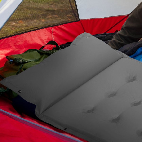 Mata samopompująca z poduszką Naps 193x68x3,5cm Outtec - grey