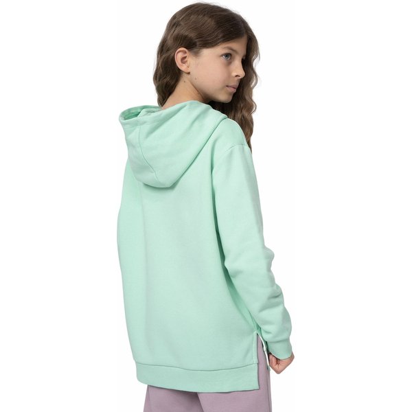 Bluza dziewczęca 4FJSS23TSWSF277 4F - miętowa
