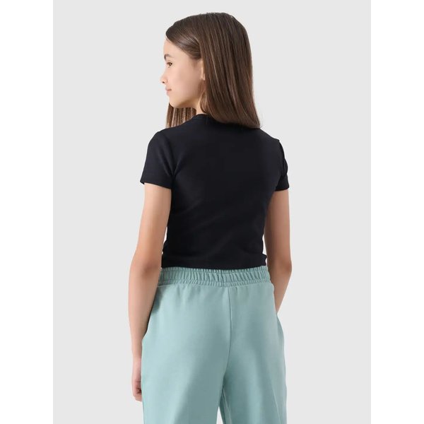 Koszulka dziewczęca TTSHF1852 4F - głęboka czerń