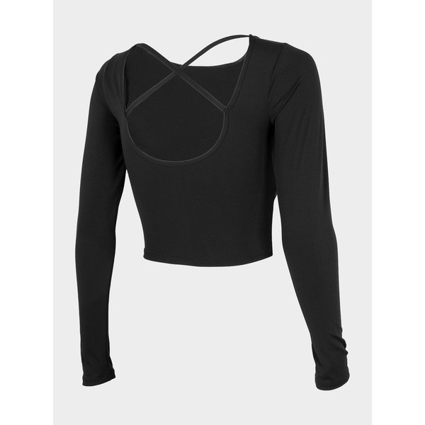 Longsleeve damski H4Z22 TSDL019 4F - czarna