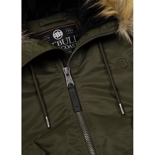 Kurtka męska Harvest Hooded Bomber Jacket Pitbull West Coast - olive