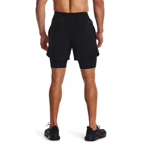 Spodenki męskie Peak Woven 2w1 Under Armour - czarne