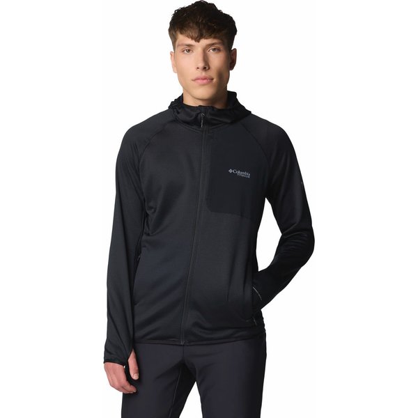 Polar męski Triple Canyon Grid Fleece Hooded FZ II Columbia - Black