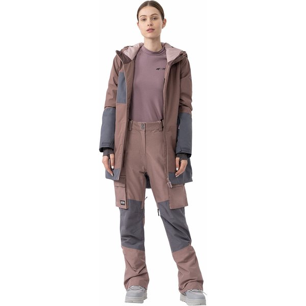 Spodnie snowboardowe damskie 4FAW23TFTRF390 4F
