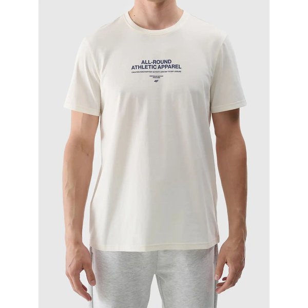 Koszulka męska TTSHM2063 4F - kremowy