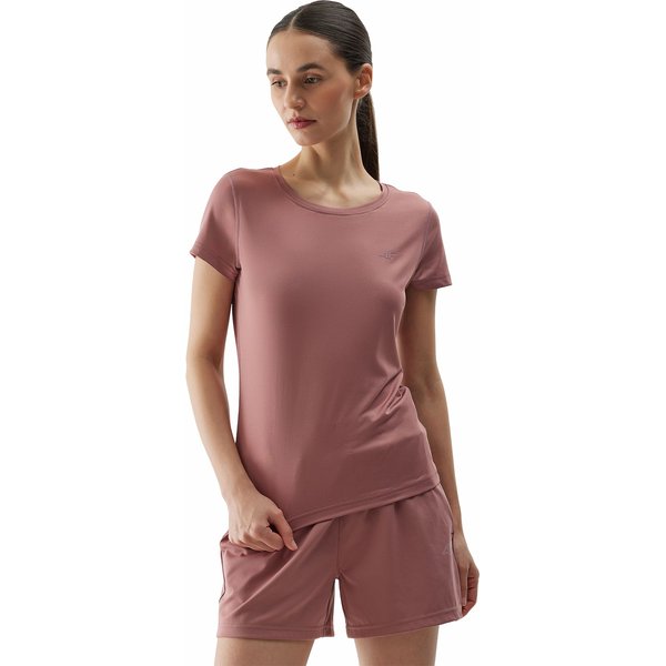 Koszulka damska 4FWSS24TFTSF604 4F - jasny róż