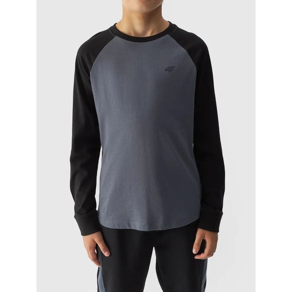 Longsleeve chłopięcy TLONM293 4F - antracyt