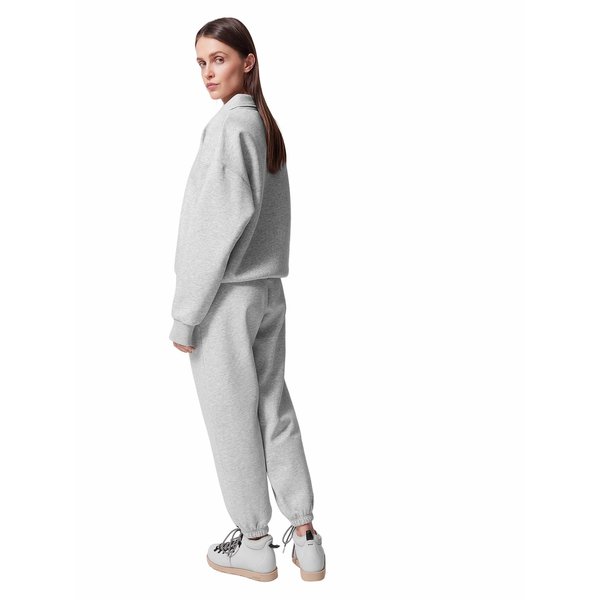 Spodnie dresowe damskie OTHWSS24TTROF706 Outhorn - chłodny jasny szary melanż