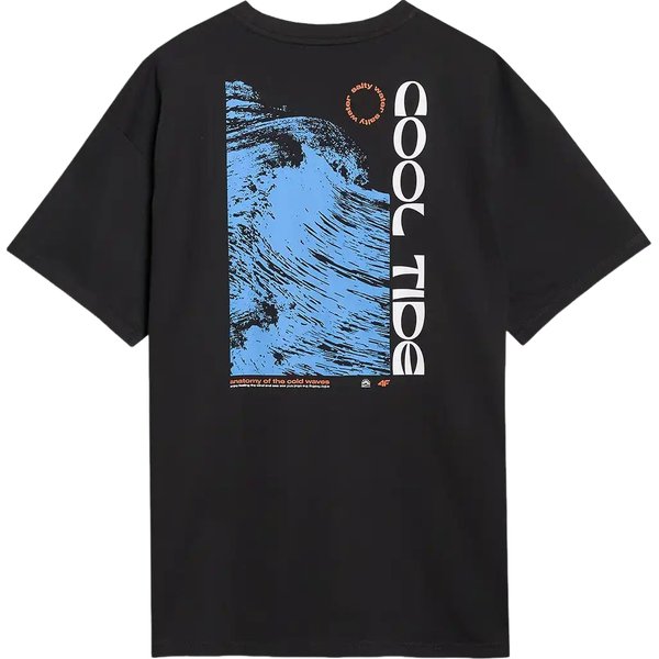 Koszulka męska TTSHM1985 4F - głęboka czerń