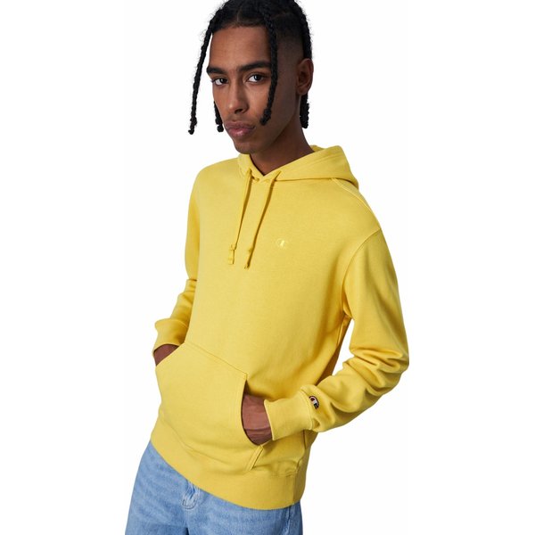 Bluza męska Heavy Spring Poly Terry Hooded Champion - żółta