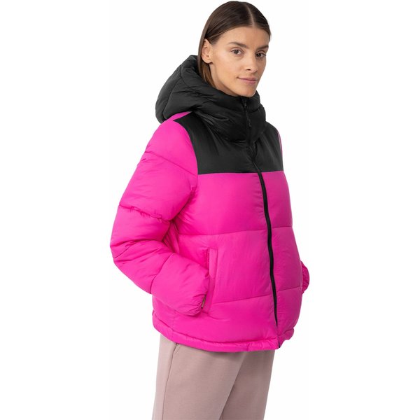 Kurtka puchowa damska 4FAW23TDJAF230 4F - fuksja