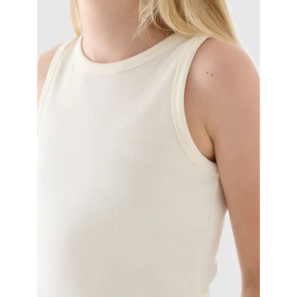 Bezrękawnik dziewczęcy TSLEF111 4F - złamana biel