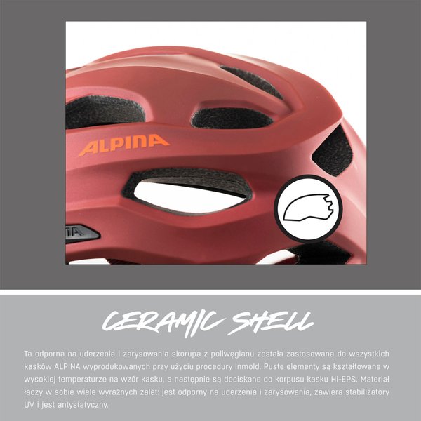 Kask rowerowy Ravel Alpina - czarny matowy