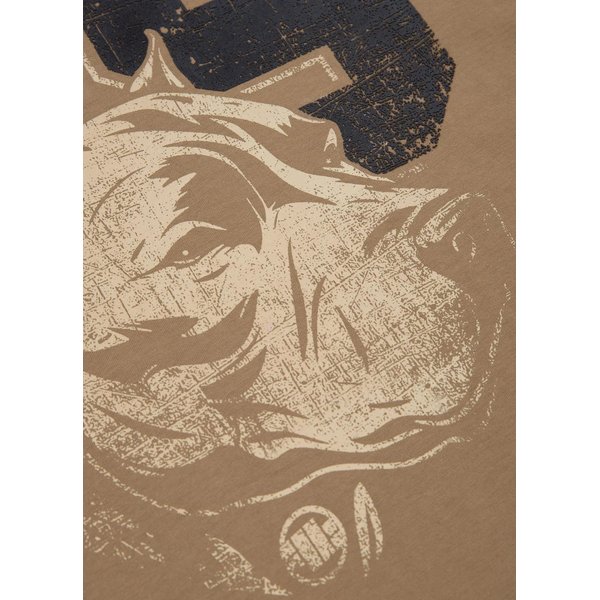 Koszulka męska Dog 89 Pitbull West Coast - brązowa