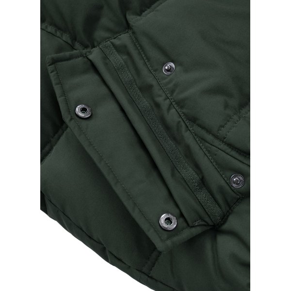 Kurtka męska Burnt Quilted Hooded Jacket Pitbull West Coast - Dark Olive
