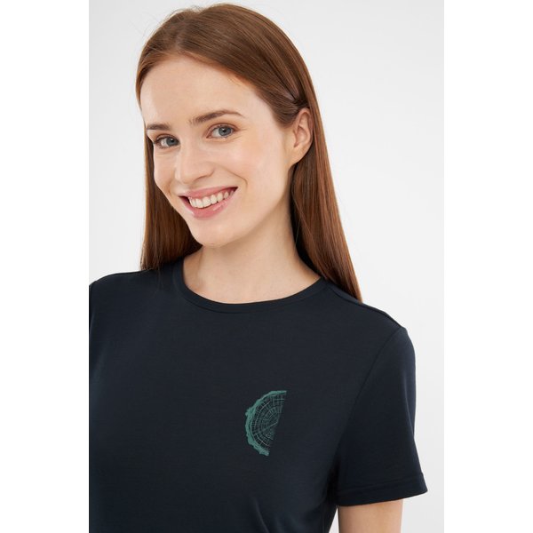 Koszulka damska Rune Bamboo Lady Viking - granatowy