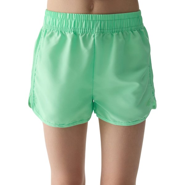 Spodenki kąpielowe dziewczęce 4FJWSS24UBDSF072 4F - jasna zieleń neon