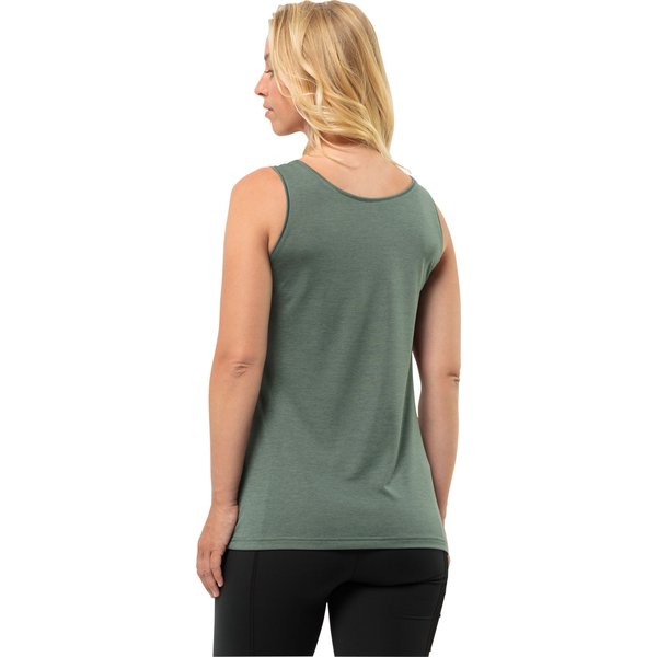 Bezrękawnik, top damski Crosstrail Jack Wolfskin - zielona