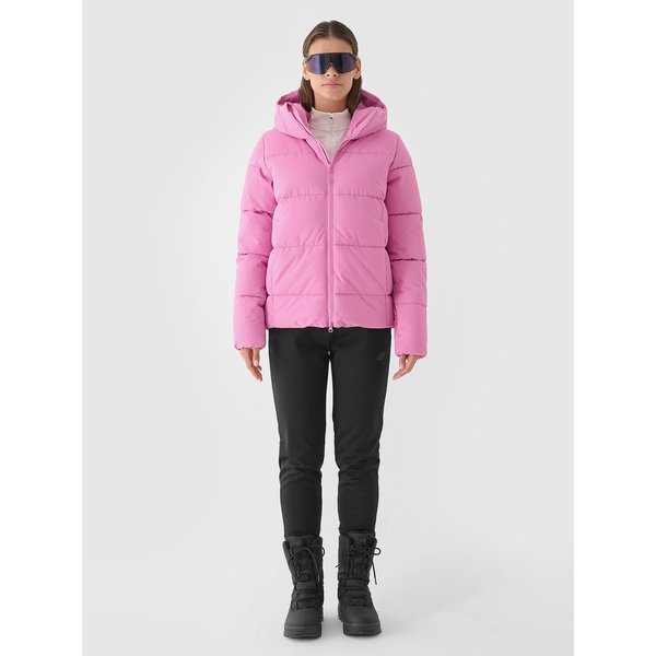 Kurtka narciarska damska TTJAF573 4F - fuksja