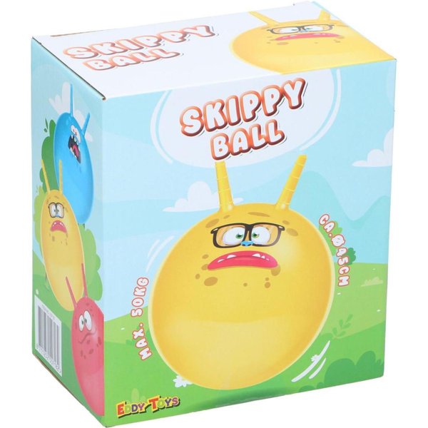 Piłka do skakania z rogami - żółty