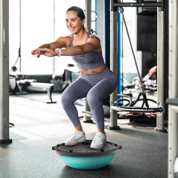 Platforma do balansowania półpiłka do ćwiczeń Flex Core + pompka Gymtek - mint