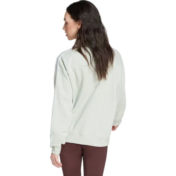 Bluza damska Essentials 3-Stripes Sweatshirt Adidas - linen green