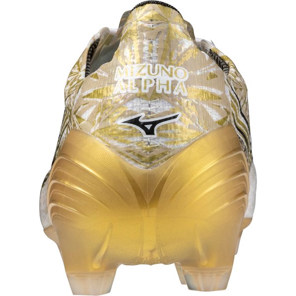 Buty piłkarskie, korki Alpha Japan Mizuno - White/GE Gold/Black