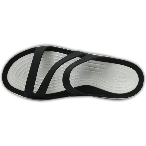 Klapki Swiftwater Crocs - black/white