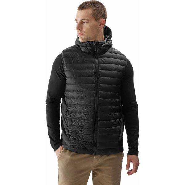 Kamizelka męska 4FAW23TVESM063 4F - głęboka czerń