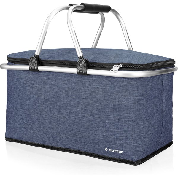 Kosz piknikowy, termiczny Outtec - granatowy