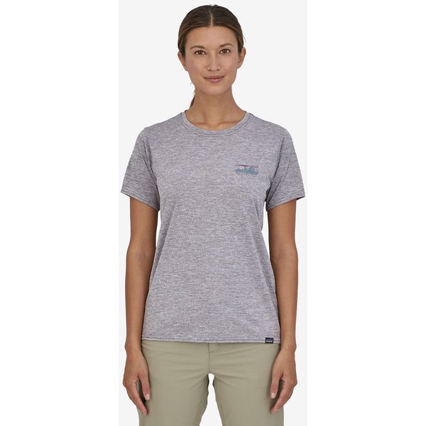 Koszulka damska Capilene Cool Daily Graphic Patagonia - '73 Skyline: grey